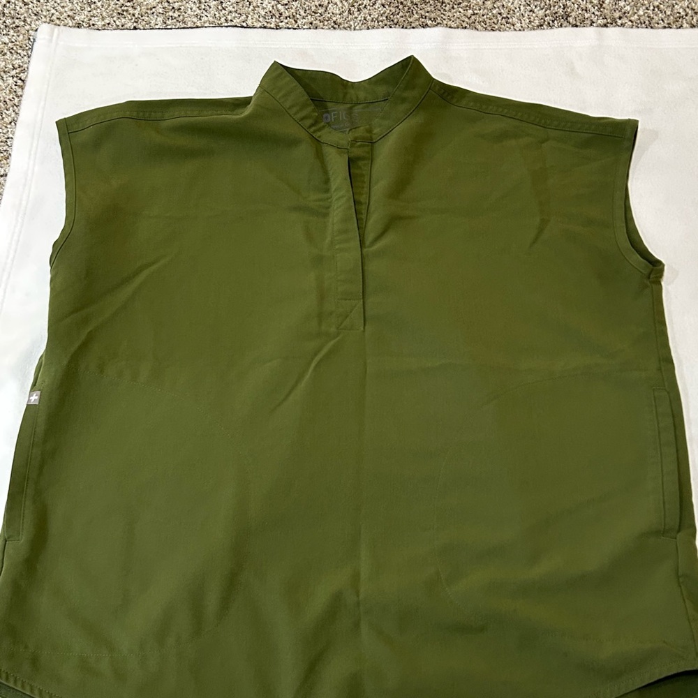 Figs Olive Green Rafaela Scrub Top